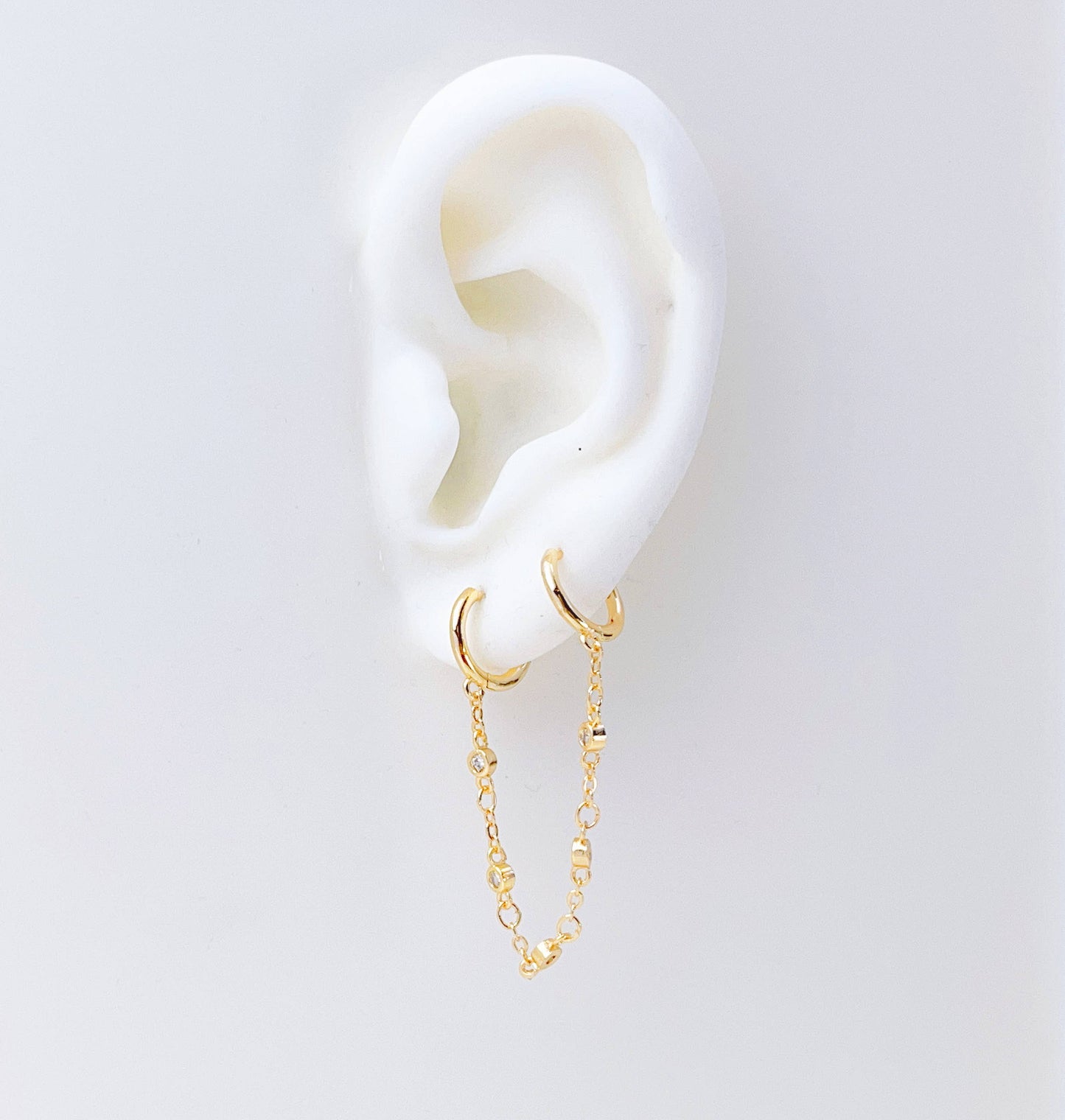 Double hoop Earrings, Single