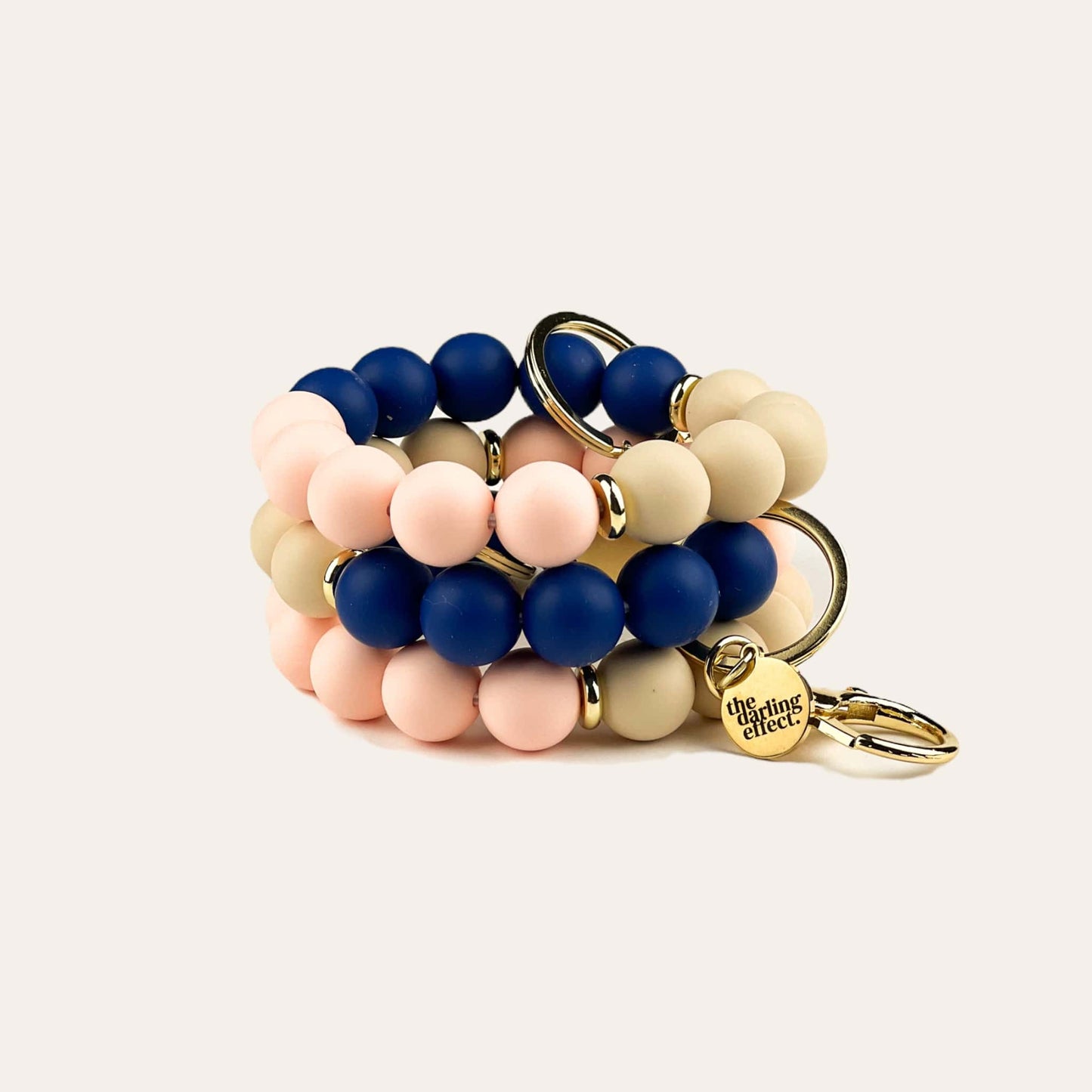 Silicone Beaded Keychain Wristlet - Beachy Keen