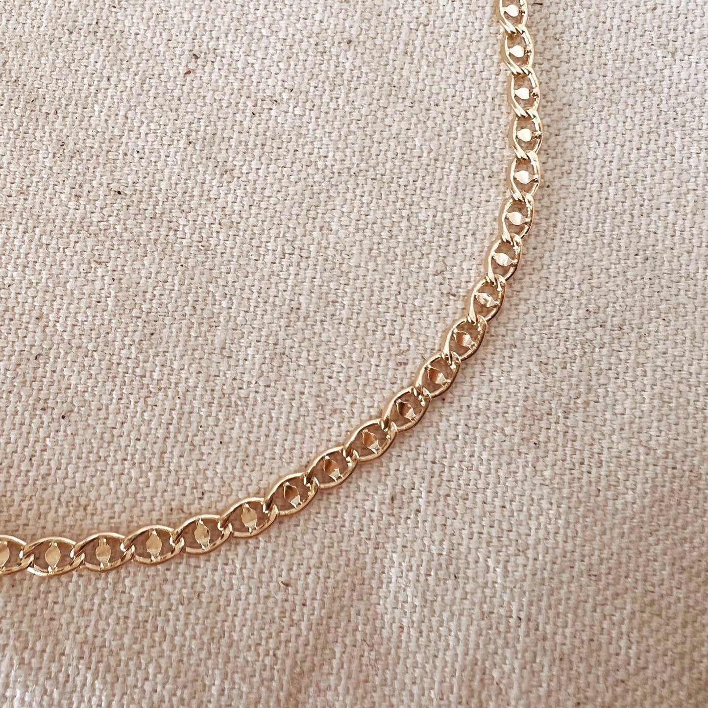 Fancy Mariner 18k Gold Filled Necklace