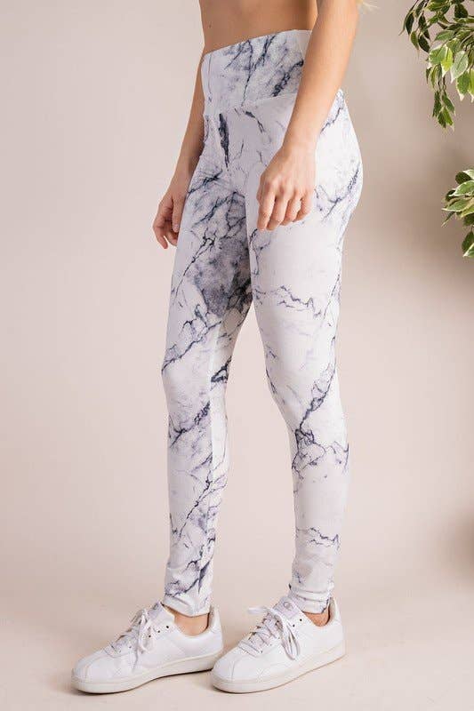 MARBLE PRINT LEGGINGS