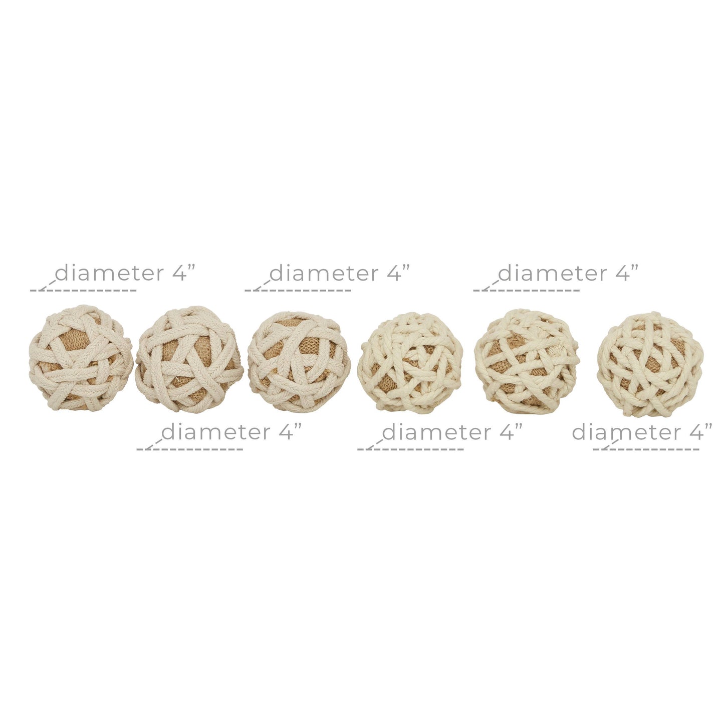 Jute Rope Woven Decorative Ball Orb