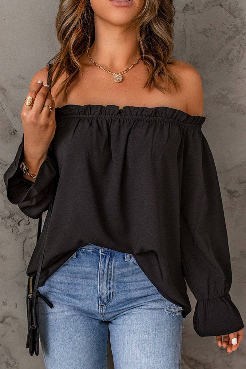 PULLOVER OFF-SHOULDER TOP