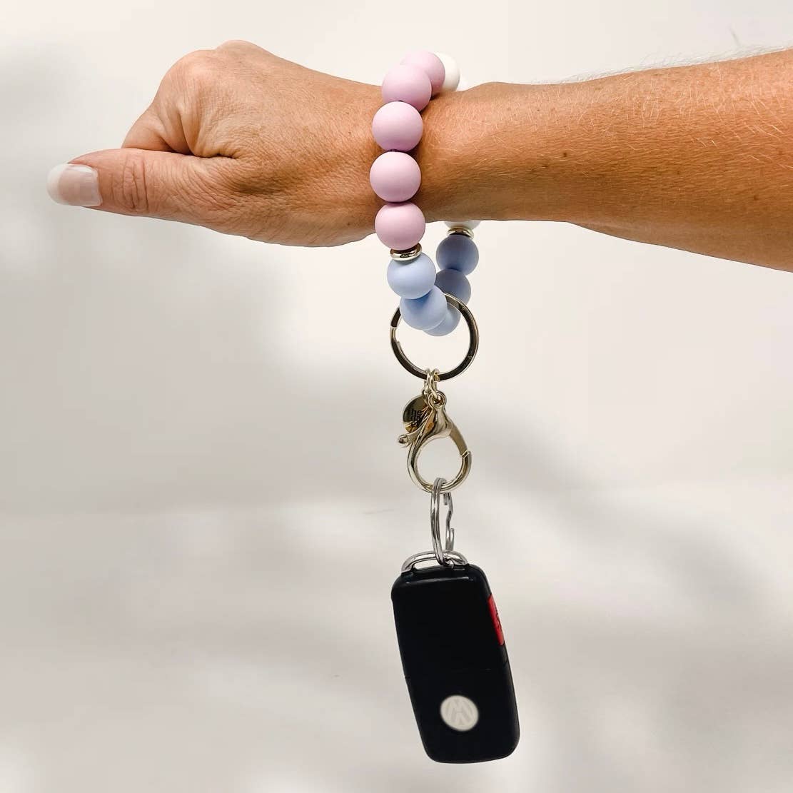 Silicone Keychain Wristlet - Periwinkle Skies