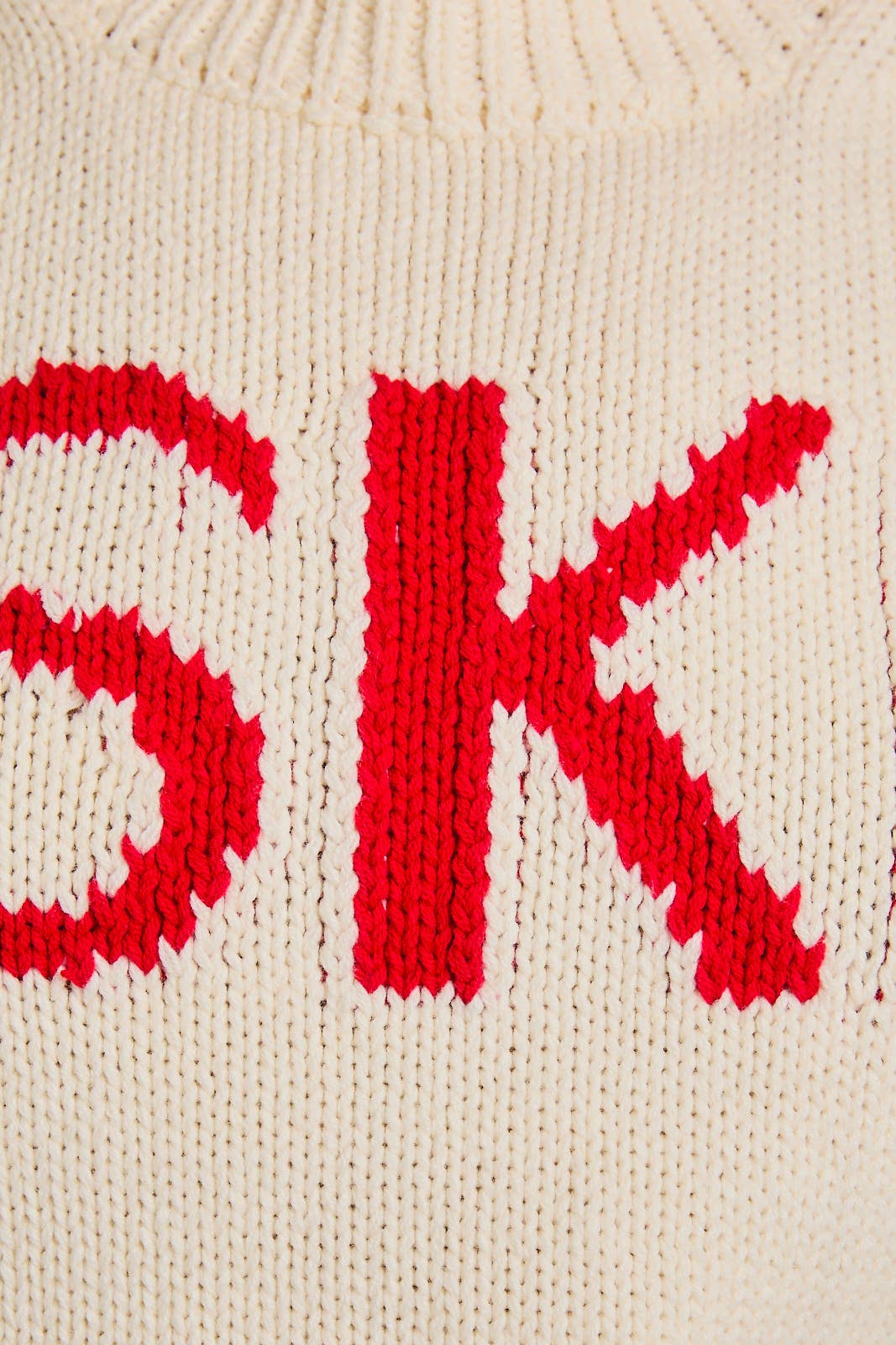 SLEEVELESS "SKI"CHUNKY SWEATER