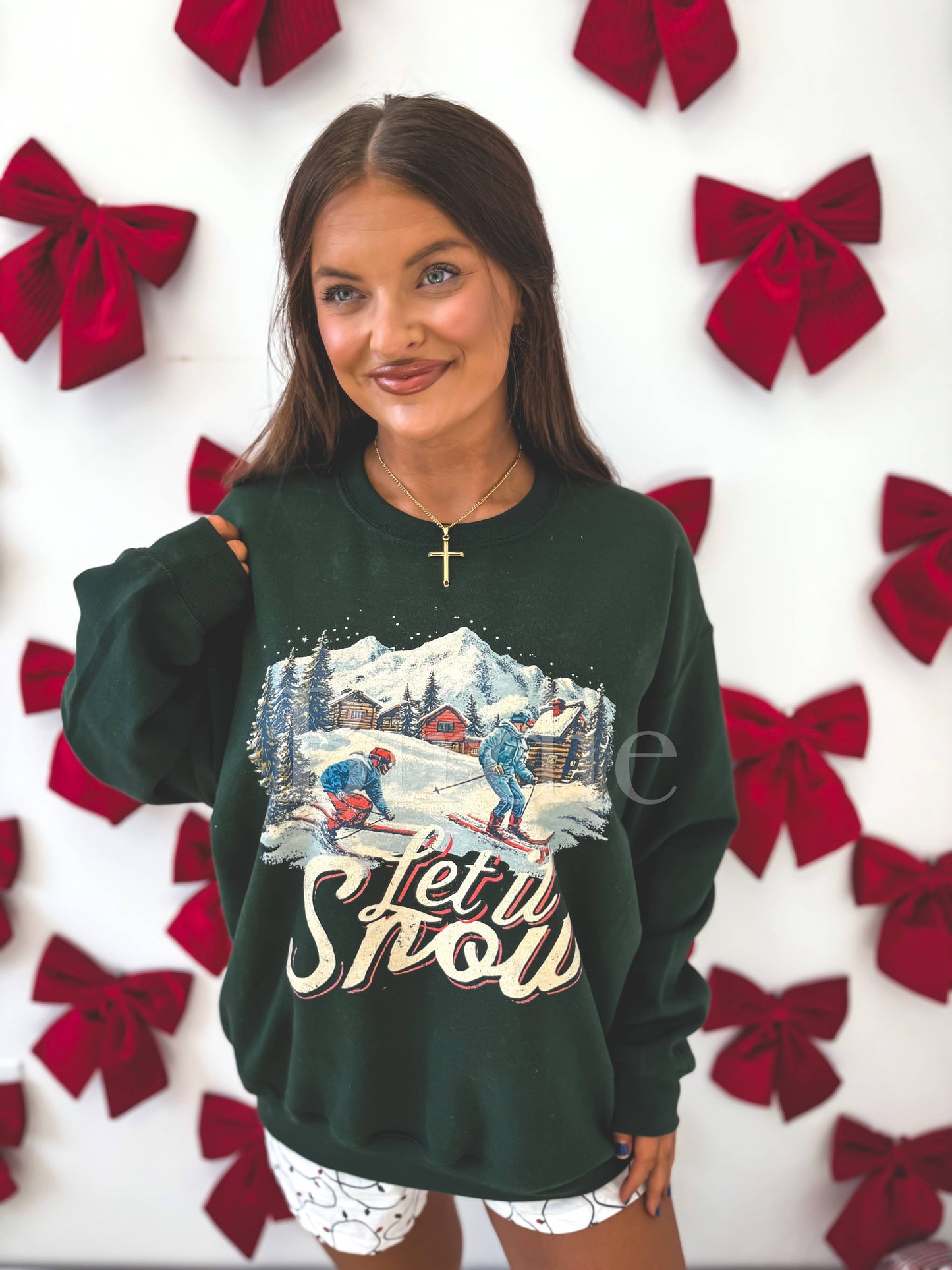 Let It Snow Ski Sweatshirt
