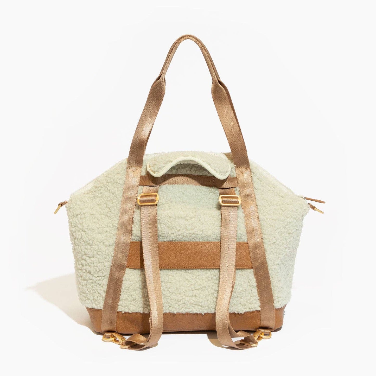 Freshly Picked Butterscotch Sherpa Teddy Tote Backpack