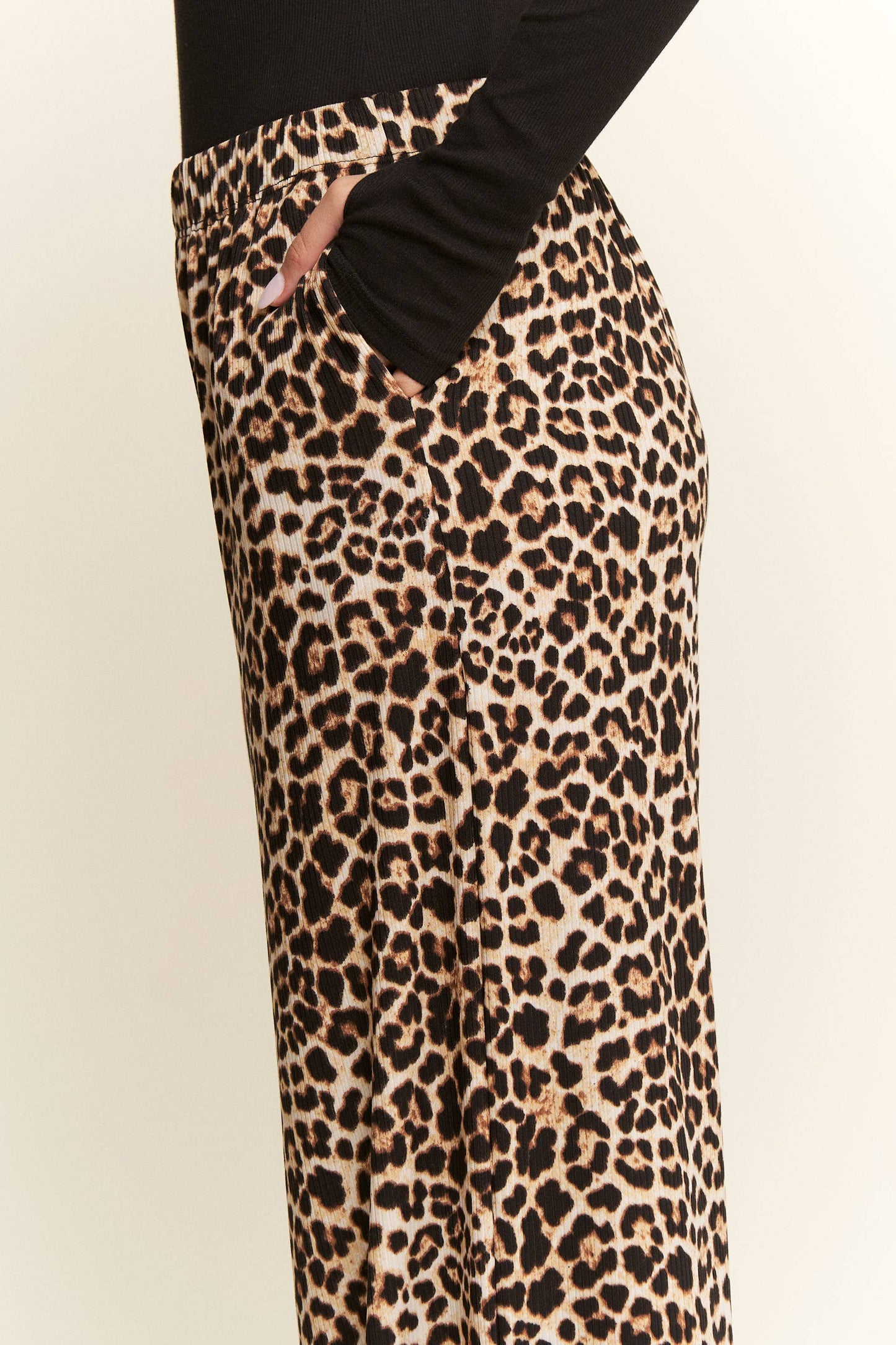 Split Decision Leopard Checkered Pants