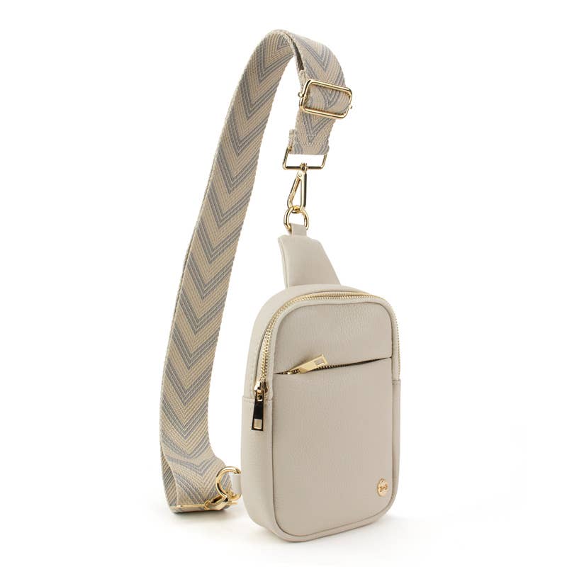 The Harlow | Sling Bag with Chevron Strap