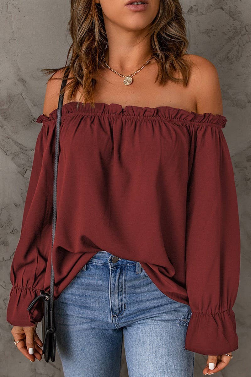 PULLOVER OFF-SHOULDER TOP