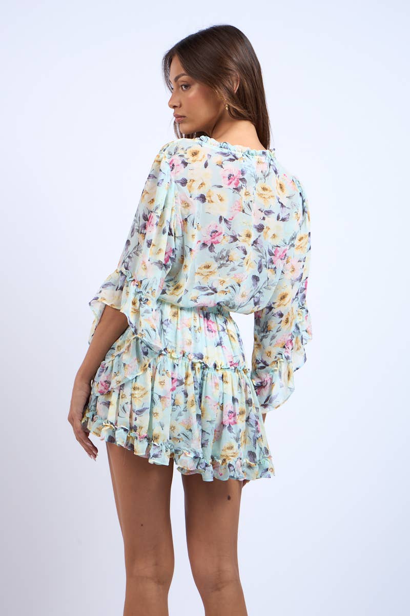 Floral Flare Mini Dress