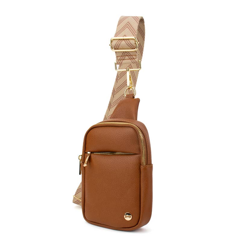 The Harlow | Sling Bag with Chevron Strap