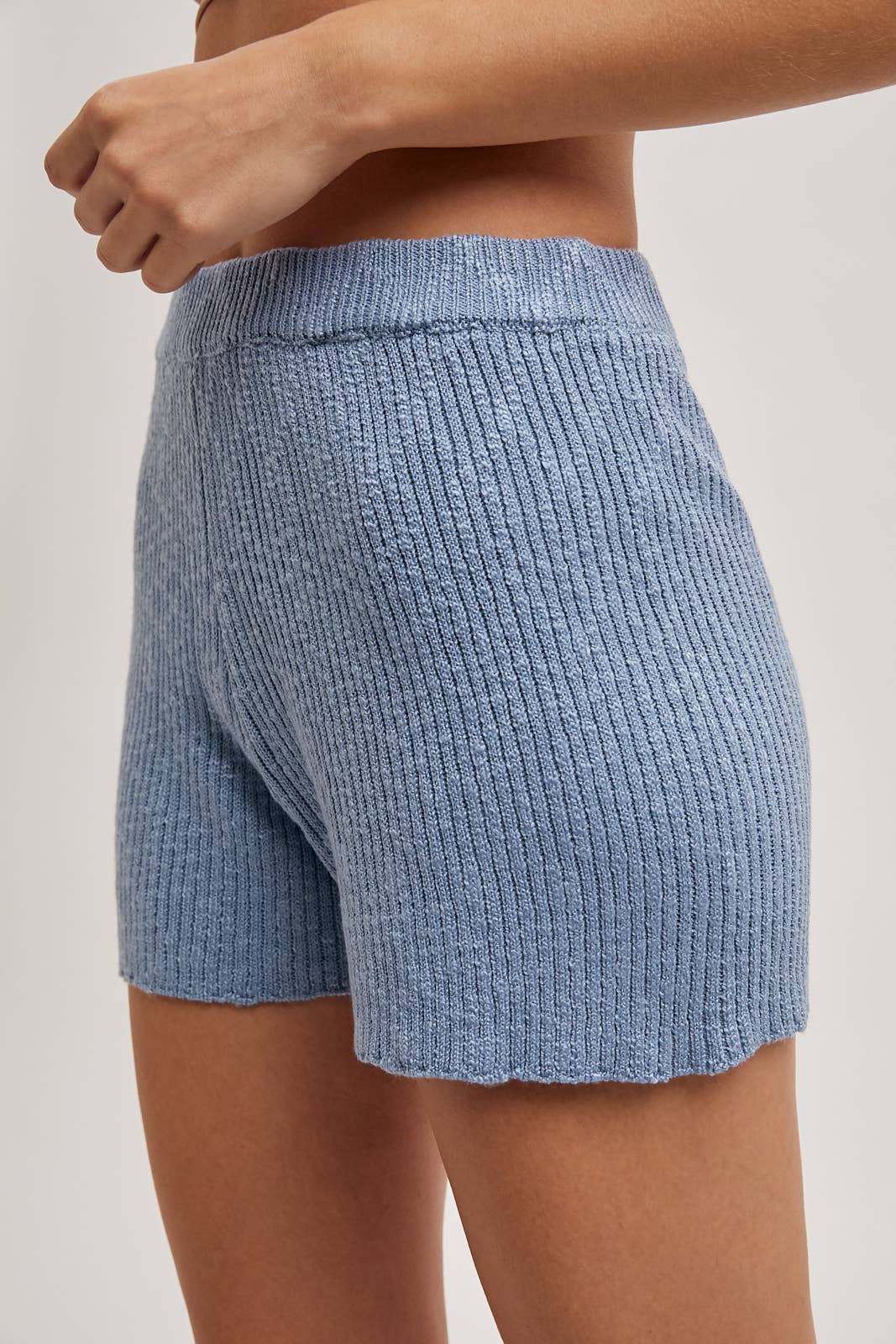 Sleeveless Knit Sweater & Short Set