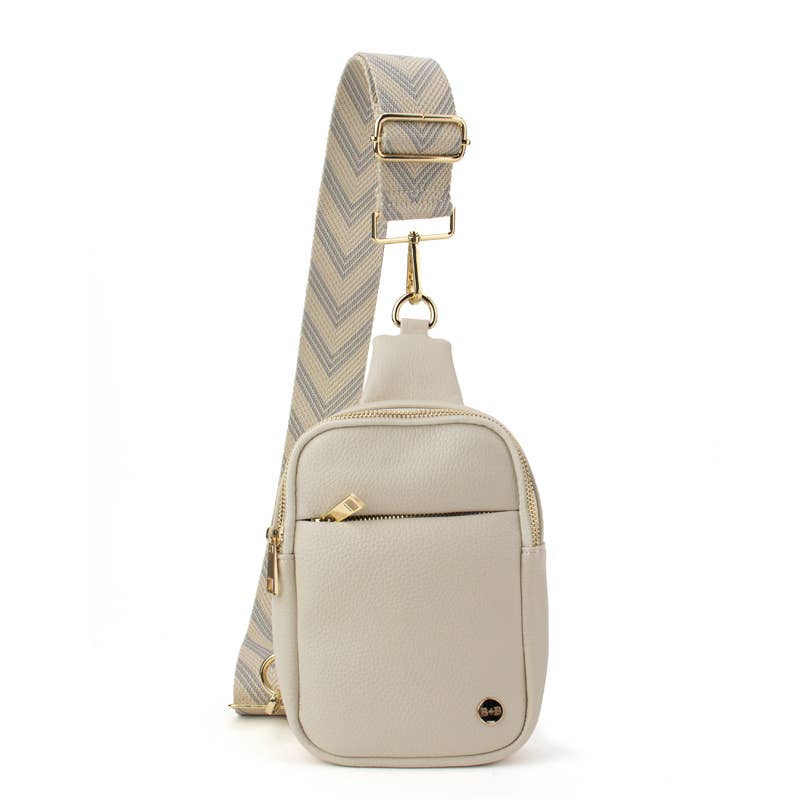 The Harlow | Sling Bag with Chevron Strap