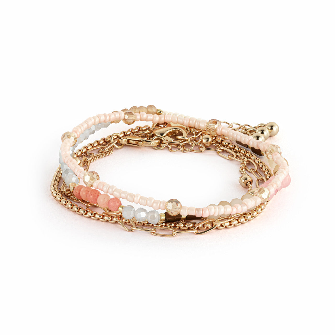 Bracelet Set of 5 - Multicolor Gold