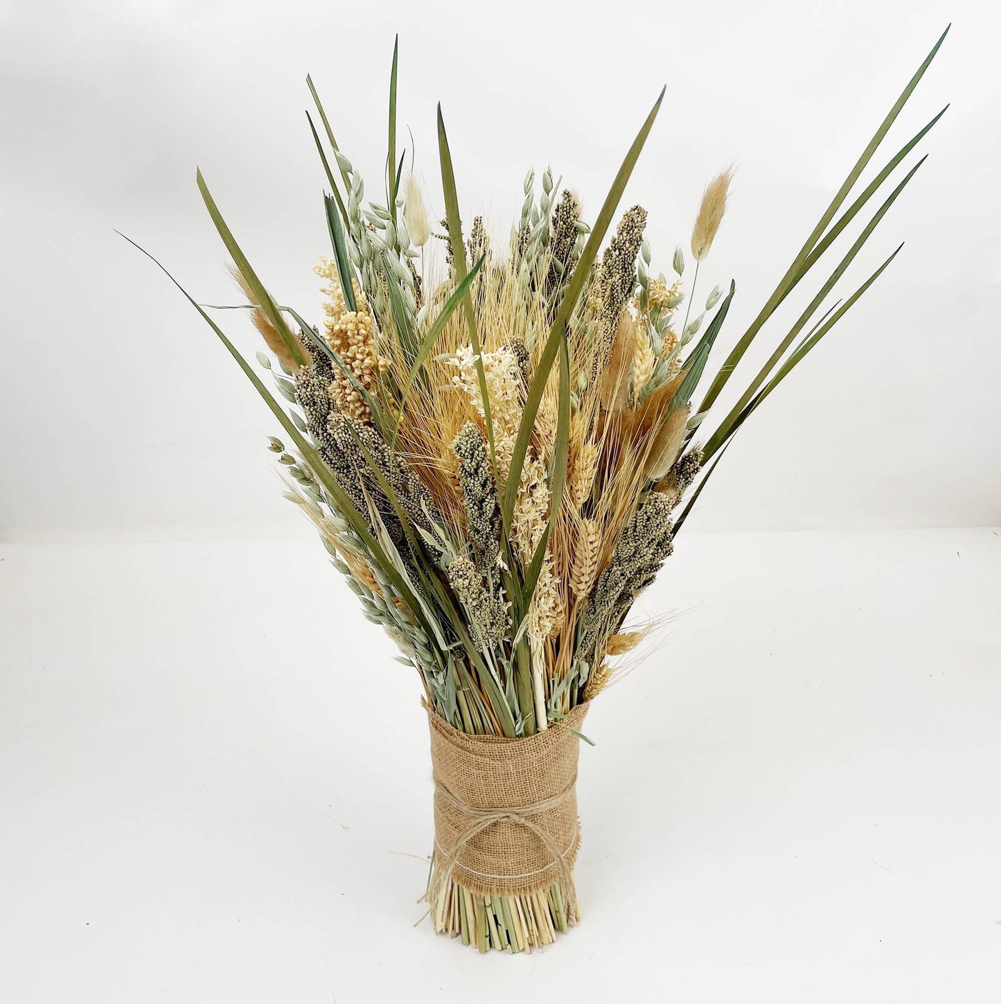 Green & Natural Grains Sheaf Centerpiece