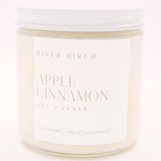 16oz Apple Cinnamon - Clear Jar - Soy Candle