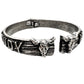 HOWDY Longhorn Bull Skull Western Hinged Bracelet