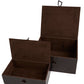 Leather Cowhide Storage Box's