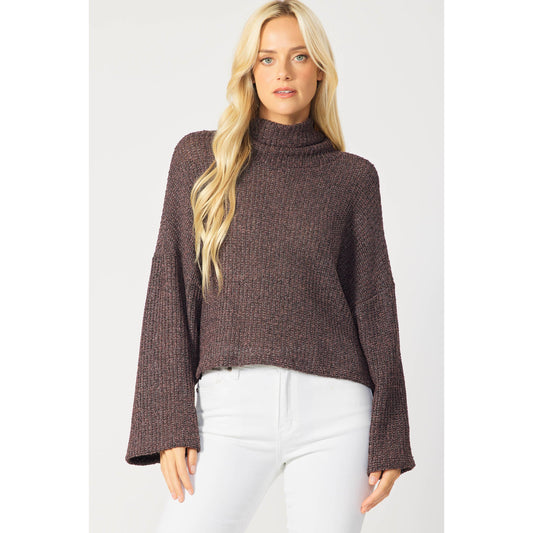 TURTLENECK SWEATER: PURPLE