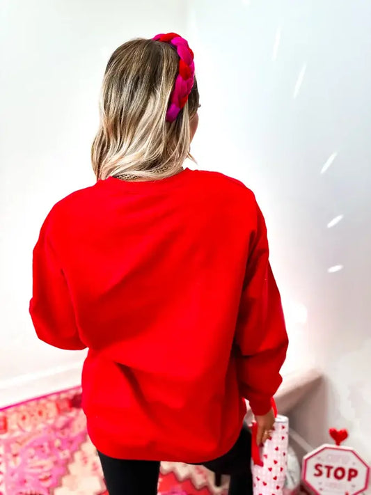 Puff Heart Crewneck Sweatshirt