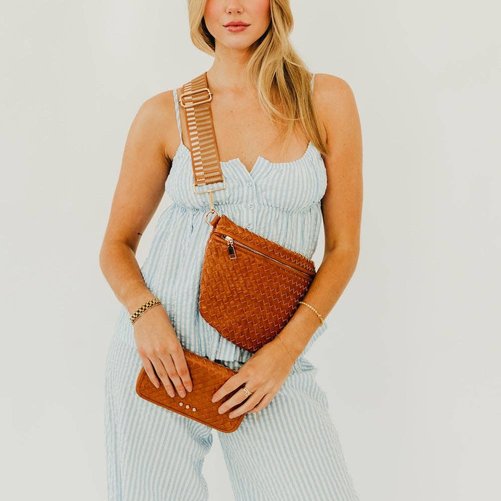 Westlyn Woven Bum Bag Wholesale -Brown