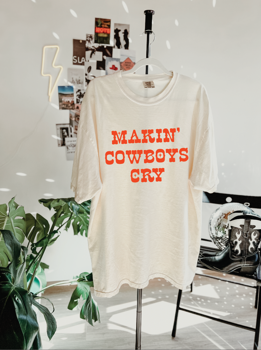 Makin' Cowboys Cry Inspired Aesthetic Graphic T-Shirt