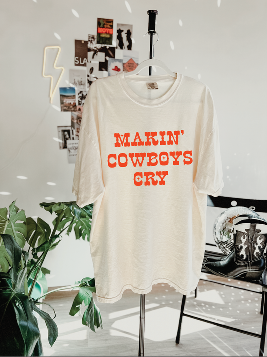 Makin' Cowboys Cry Inspired Aesthetic Graphic T-Shirt