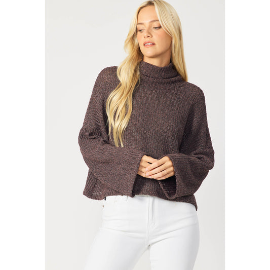TURTLENECK SWEATER: PURPLE