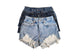 High-Rise Upcycled Denim Cutoff Shorts