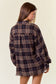 Plaid Flannel Shirt W/ Frayed Detail