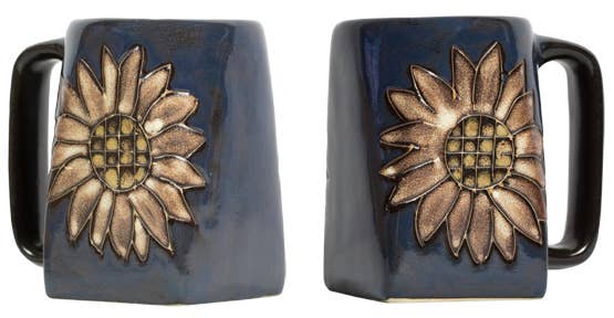 Mara Stoneware Sunflowers Square Mug