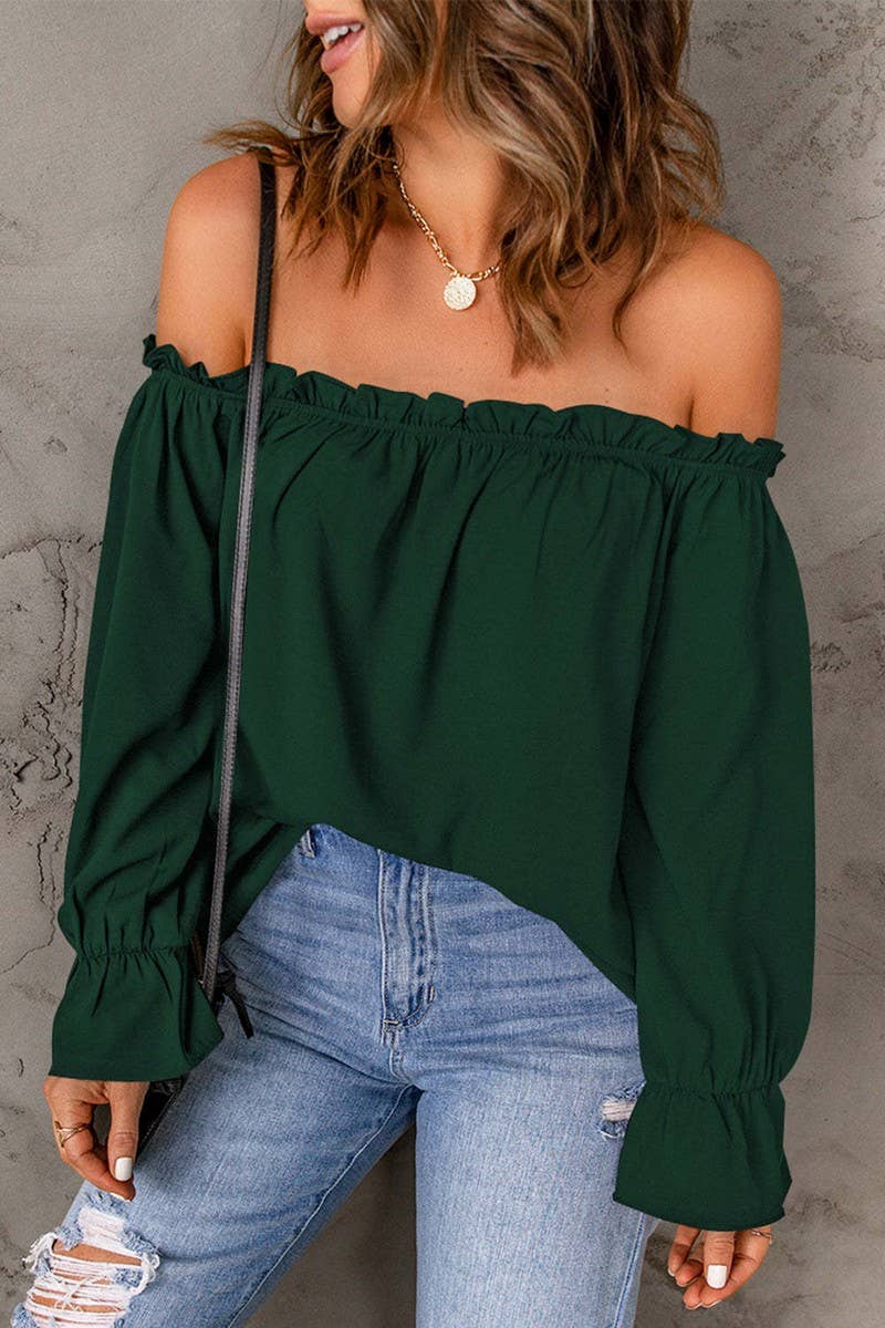 PULLOVER  OFF-SHOULDER TOP