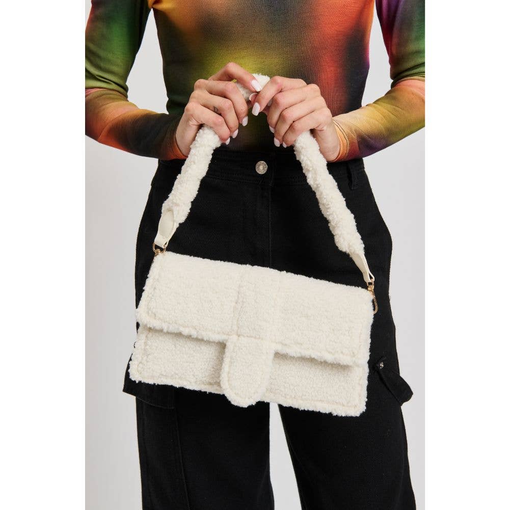 Fergie Sherpa Shearling East West Crossbody