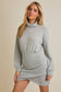 Long Sleeve Wrap Skirt Dress