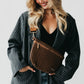 Westlyn Woven Bum Bag Wholesale -Checkered Black