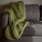 Chunky Knit Throw: Cream