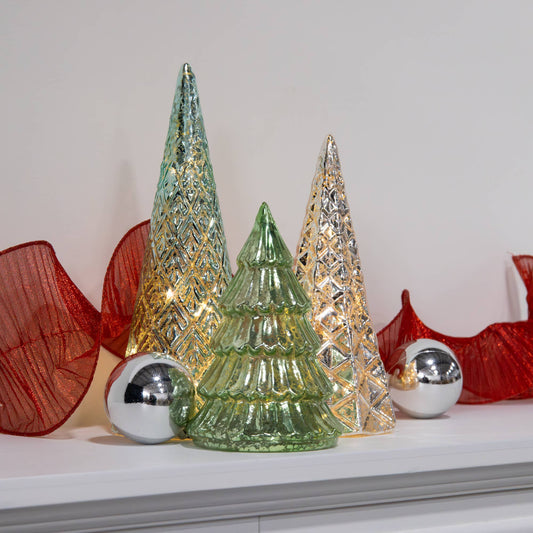 Green & Silver Trees