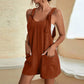 Solid Color Romper - Apricot