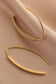 18K Gold PVD Plated Stainless Steel Threader Earrings - 7196: S0OX3T7196 Gold