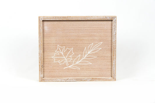 Landscape & Leaves Reversible Picture