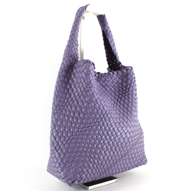 Woven Hobo Bag w/Cosmetic Pouch