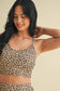 Leopard Print Racerback Crop Tank