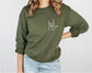 EMBROIDERED Love Sign Language Valentine's Day Sweater: White / Large