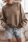 Acid Washed Drop Shoulder Crewneck Sweatshirt