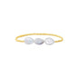 18K Gold Plated Copper Pearl and Gold Beaded Ball Bracelet