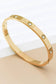 18K Gold Plated Waterproof Stainless Steel Bangle - 7036: S0OX3T7036 Gold