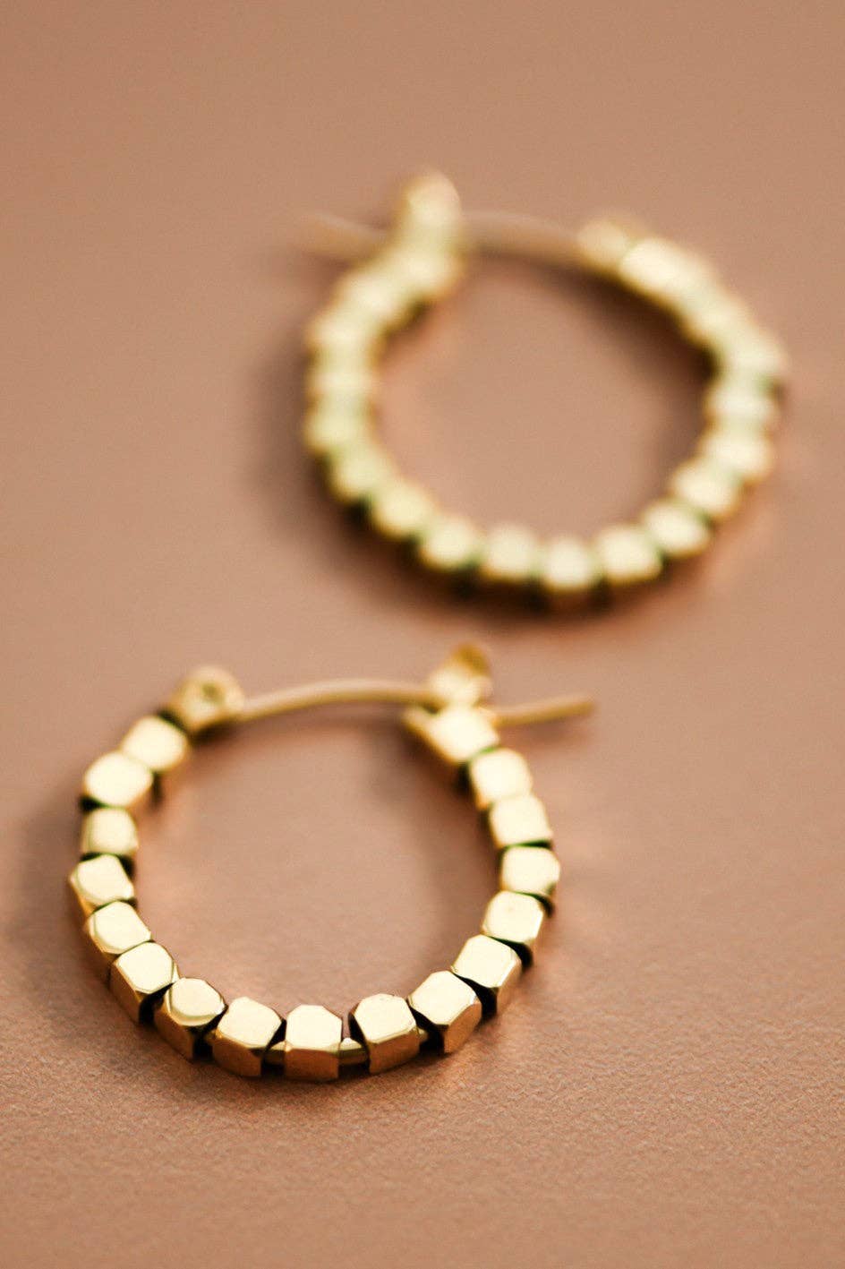 18K Gold Plated Waterproof Stainless Steel Hoop Earrings - 7191: S0OX3T7191