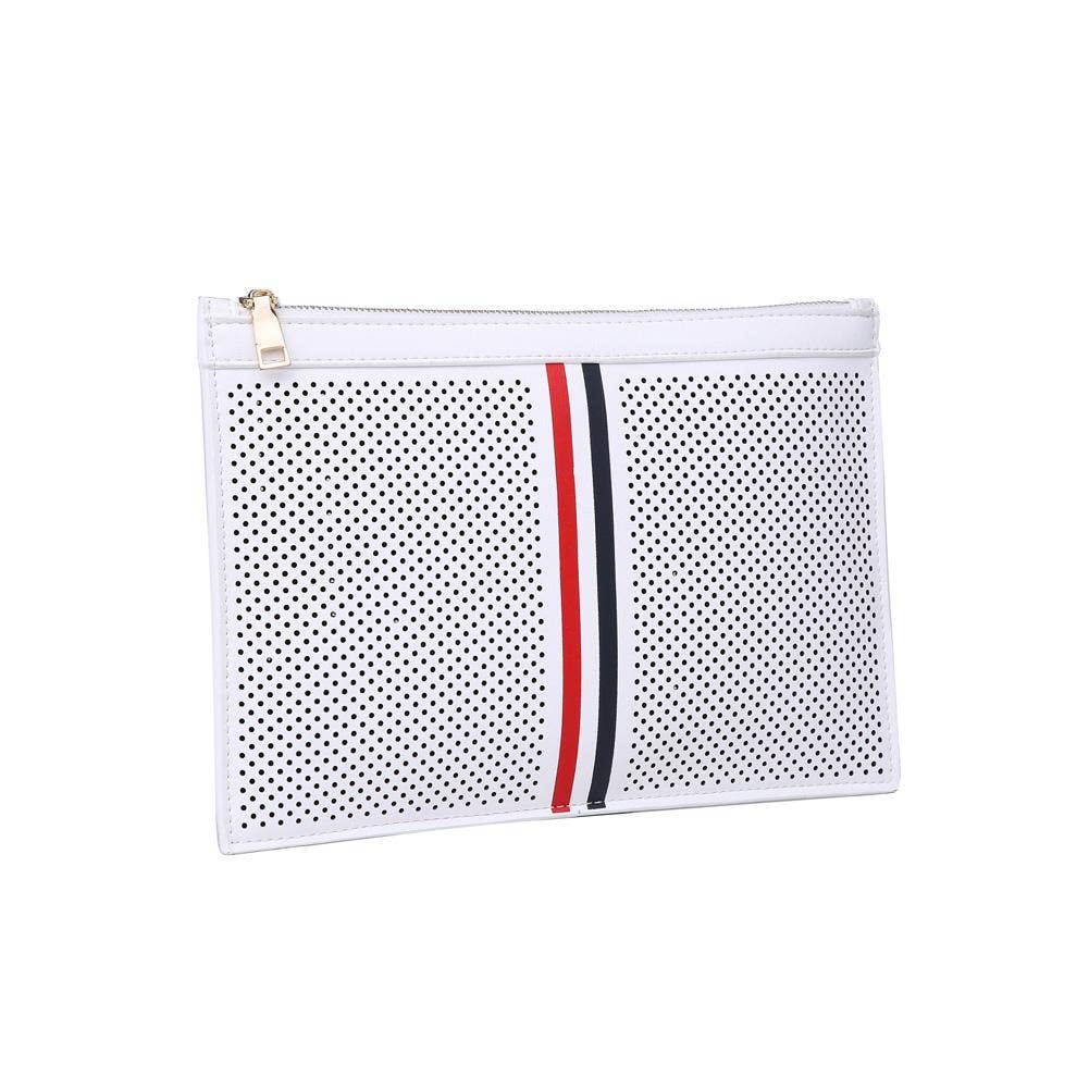 Frenchie Clutch: White