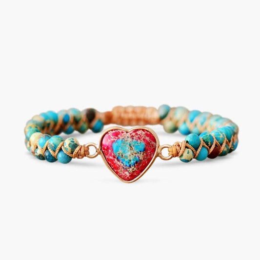 Heart Western Bracelet: Turquoise
