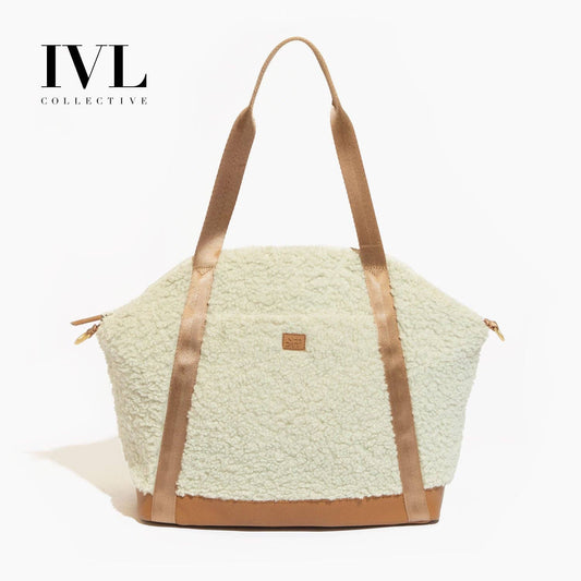 Freshly Picked Butterscotch Sherpa Teddy Tote Backpack